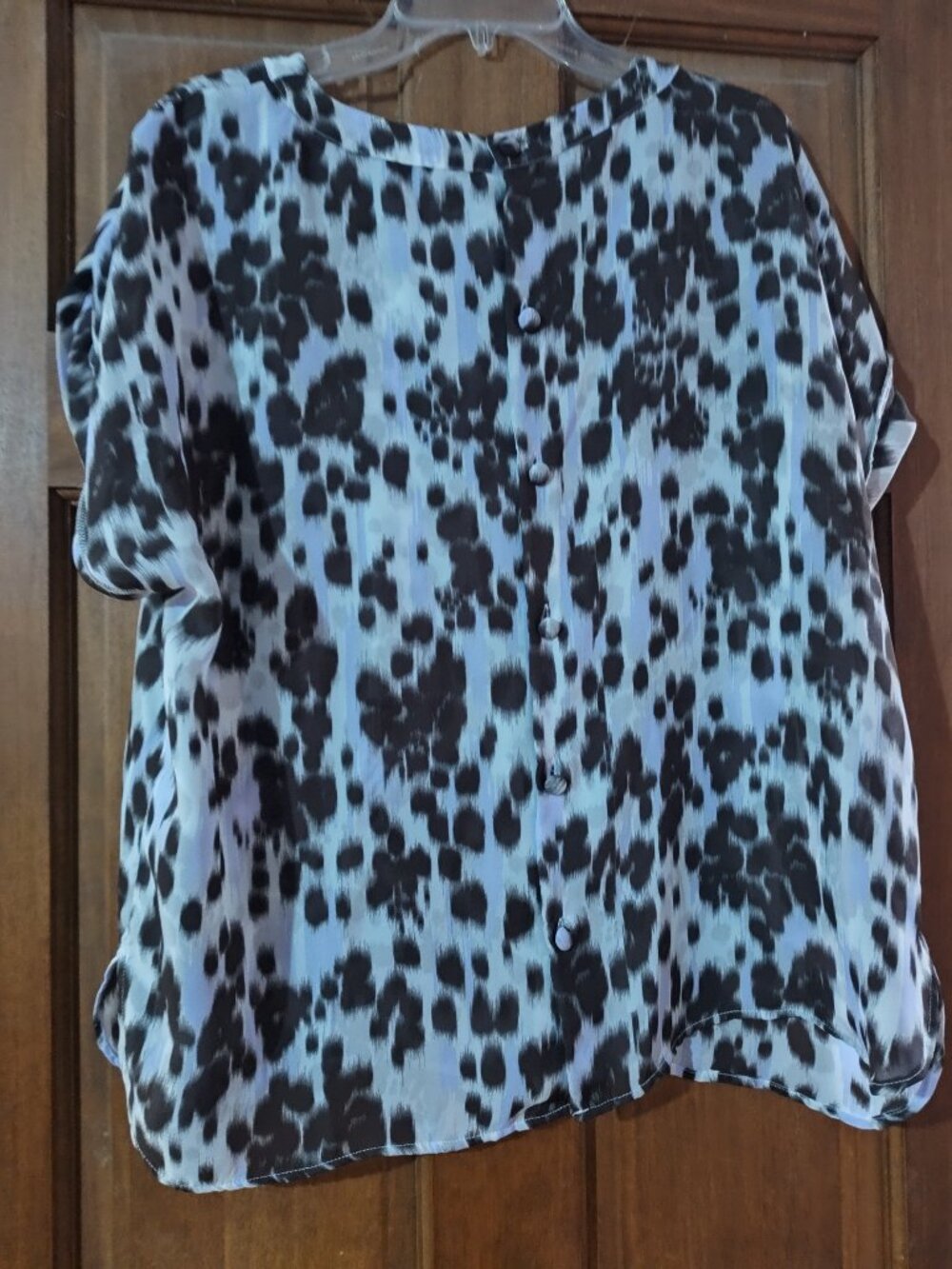 Jennifer Lopez Animal-Print Blouse XL - Picture 3 of 6